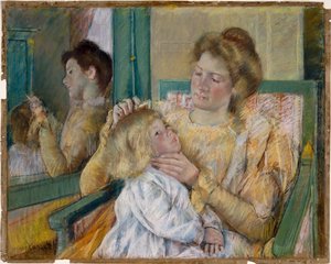 Mère Peignant les Cheveux de son Enfant, c.1901 - Mary Cassatt